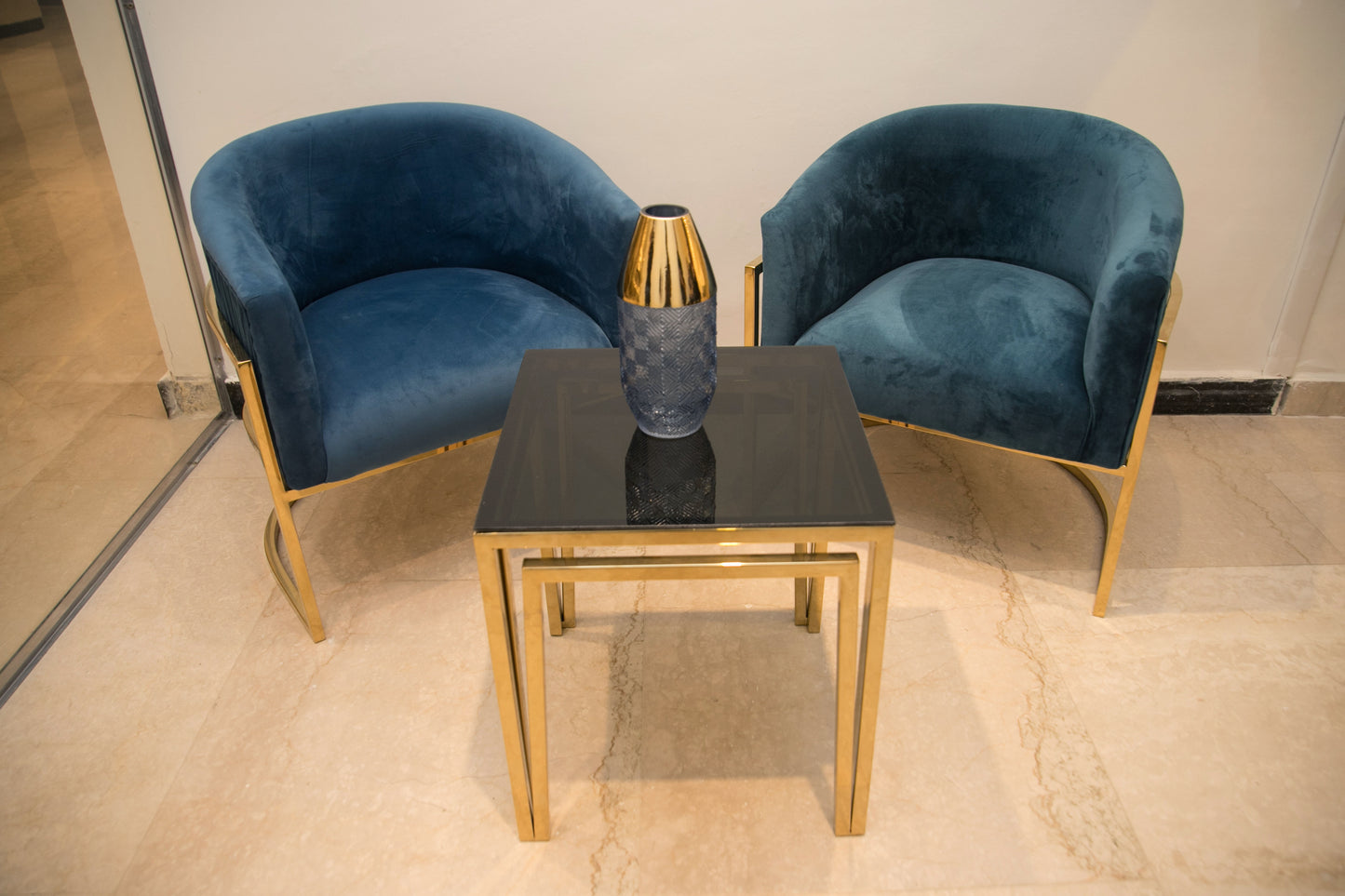 Golden Stainless Steel Chair