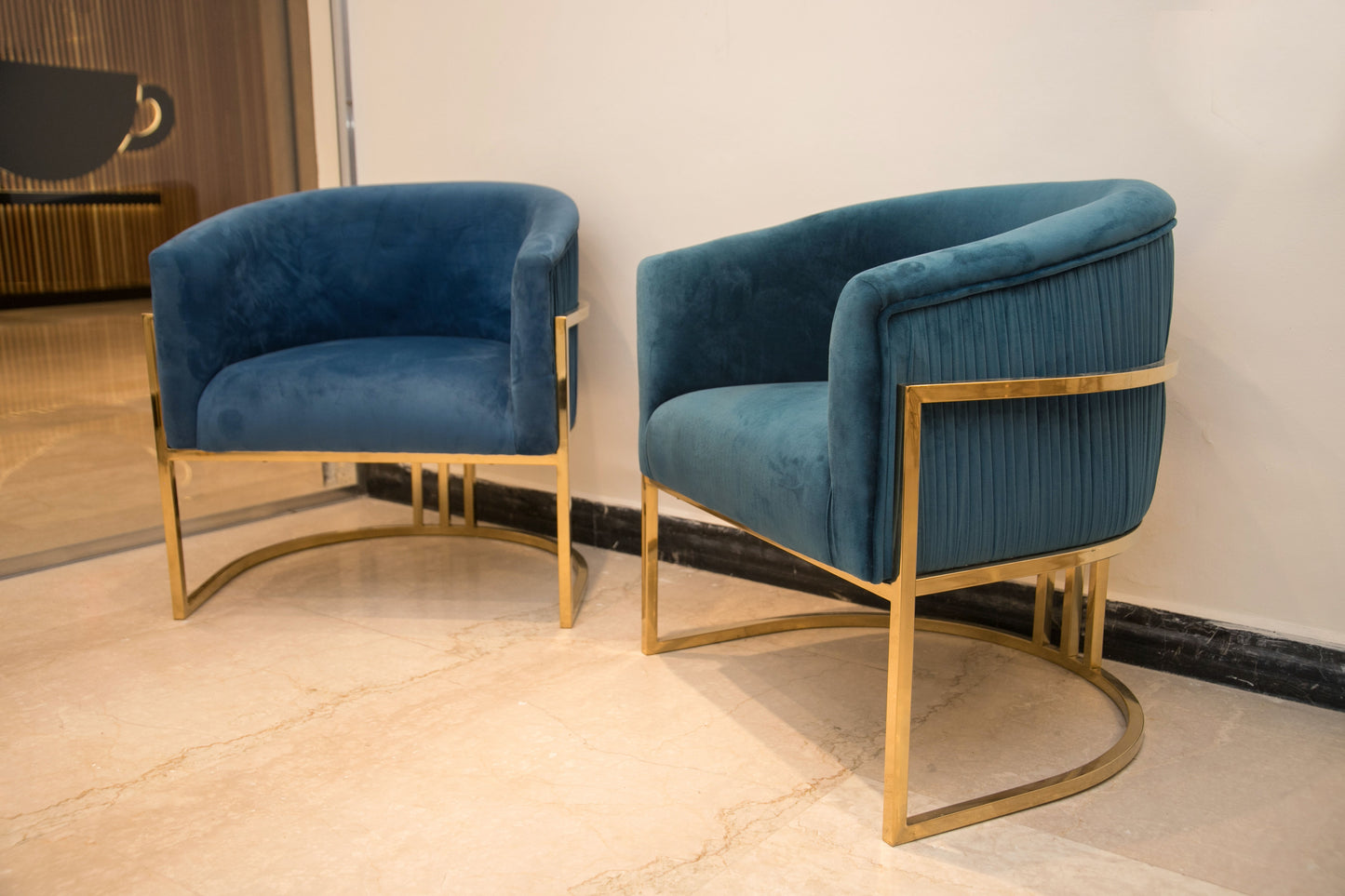 Golden Stainless Steel Chair