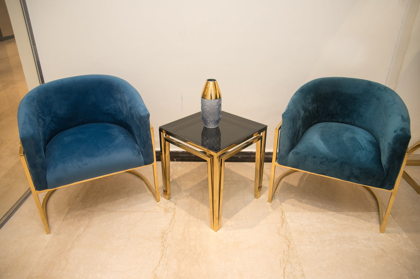 Golden Stainless Steel Chair